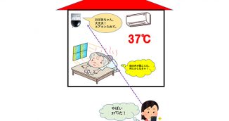 温度確認機能でお年寄りの見守り