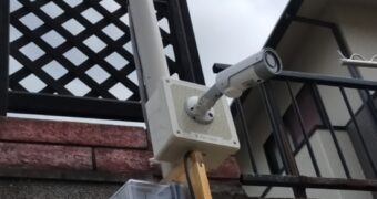 神戸市北区建設現場に見守りカメラ設置