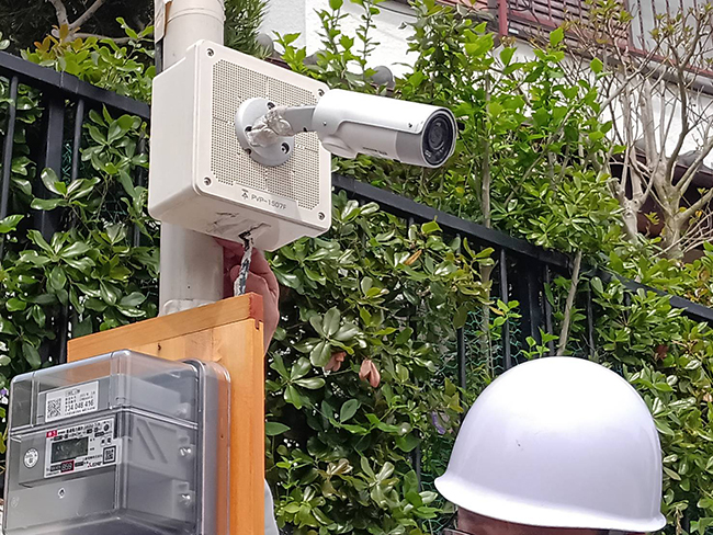 神戸市にて建築現場に最適な防犯見守りカメラを設置しました